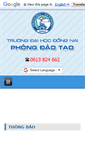 Mobile Screenshot of daotao.dnpu.edu.vn
